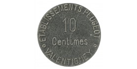 10 Centimes Etablissements Peugeot - Valentigney Fer Nickelé Poli