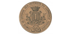 10 Centimes Comité de Défense des Intérêts du Commerce Toulois - Toul Carton