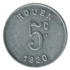 5 Centimes Ligue des Commerçants Rouennais - Rouen