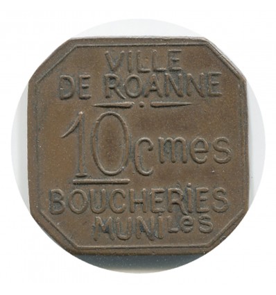 10 Centimes Boucheries Municipales - Roanne