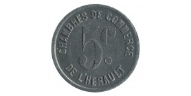 5 Centimes Chambre de Commerce de l'Hérault - Hérault Zinc