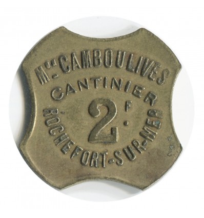 2 Francs Maison Camboulives Cantinier - Rochefort