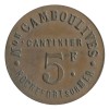 5 Francs Maison Camboulives Cantinier - Rochefort