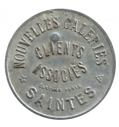 25 Centimes Nouvelles Galeries Clients Associés - Saintes