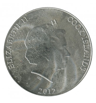 1 Dollar Elisabeth II Iles Cook Argent