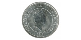 2 Dollars Iles Fidji Argent