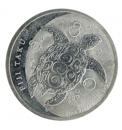 2 Dollars Iles Fidji Argent