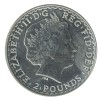Pièce de une once en argent pur 999‰ - 2 Livres Grande Bretagne Britannia.
