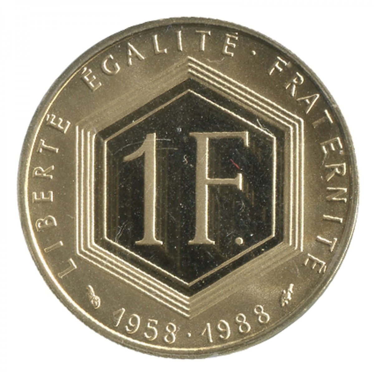 1 Franc Charles De Gaulle 1958 Valeur