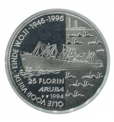 25 Florins - Aruba Argent