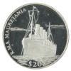 20 Dollars Mauretania - Libéria Argent