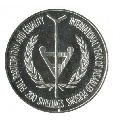 200 Shillings - Ouganda Argent