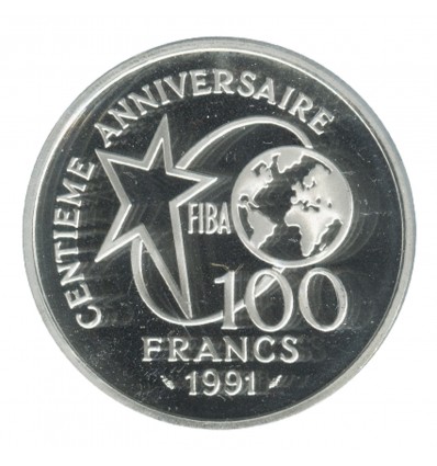 100 Francs Centenaire du Basket-Ball Dribbleur