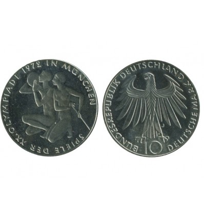 10 Marks Athlete Allemagne Argent