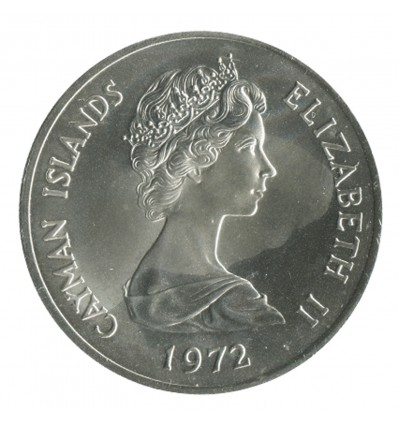 25 Dollars Iles Cayman Argent