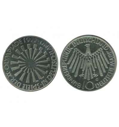 10 Marks Spirale Allemagne Argent