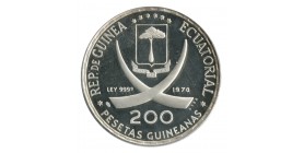 200 Pesetas - Guinée Equatoriale Argent