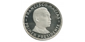 200 Pesetas Francisco Macias - Guinée Equatoriale Argent