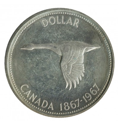 1 Dollar Elisabeth II Centenaire de la Confédération - Canada Argent