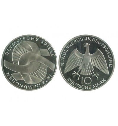 10 Marks Symbole Allemagne Argent