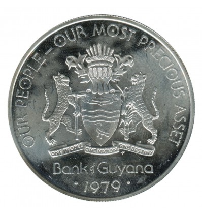 10 Dollars - Guyana Argent