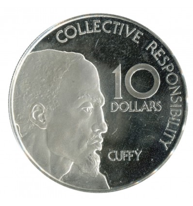 10 Dollars Indépendance - Guyana Argent