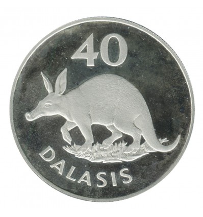 40 Dalasis - Gambie Argent
