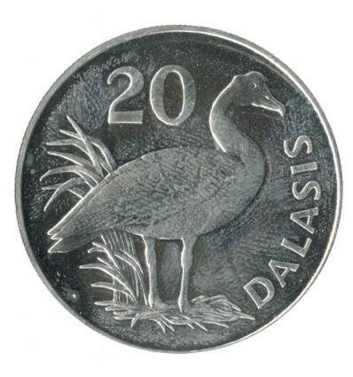 20 Dalasis - Gambie Argent