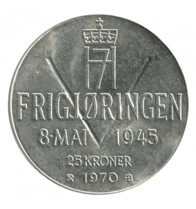 25 Couronnes - Norvège Argent