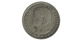 10 Cents Wilhemine Tête Jeune - Pays Bas Argent