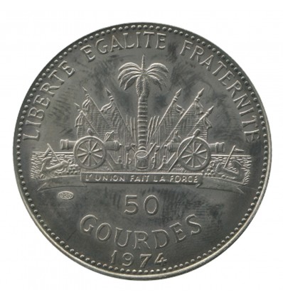 50 Gourdes Haïti Argent