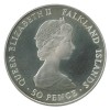 50 Pence Elisabeth II - Iles Falkland Argent