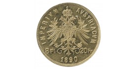 8 Florins / 20 Francs François Joseph Ier - Autriche