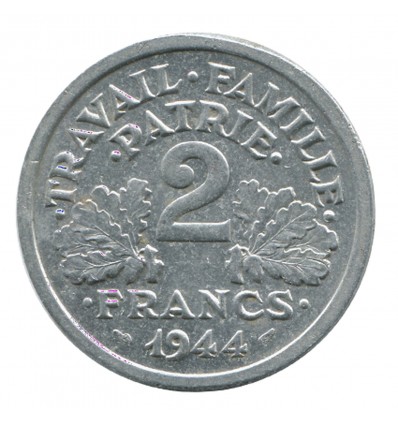 2 Francs Bazor Aluminium Etat Français