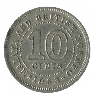 10 Cents Elisabeth II - Malaya