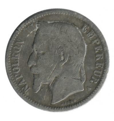 1 Franc Napoléon III Tête Laurée Second Empire