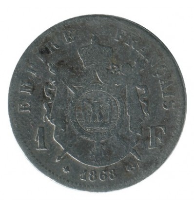 1 Franc Napoléon III Tête Laurée Second Empire