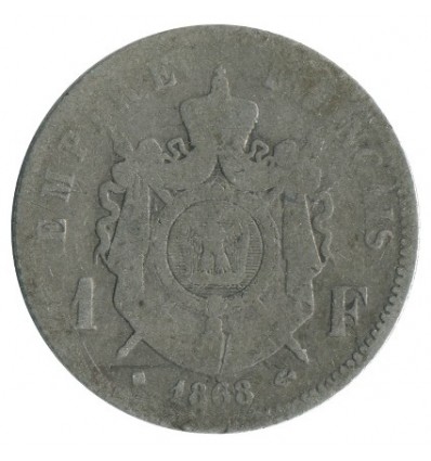 1 Franc Napoléon III Tête Laurée Second Empire