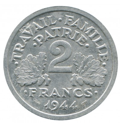 2 Francs Bazor Aluminium Etat Français