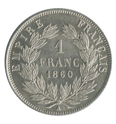 1 Franc Napoléon III Tête Nue Second Empire