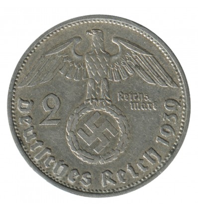 2 Reichsmark S. Hindenbourg - Allemagne Argent