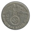 2 Reichsmark S. Hindenbourg - Allemagne Argent