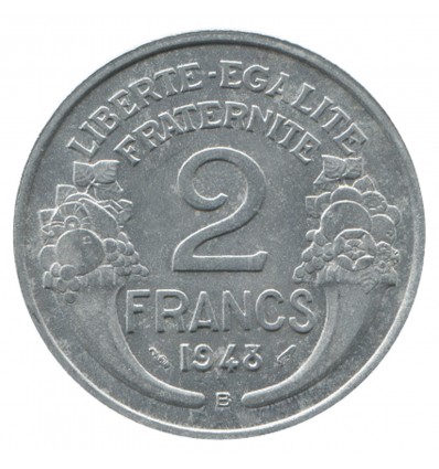 2 Francs Morlon Aluminium Quatrième République