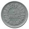 5 Francs Lavrillier Aluminium Quatrième République