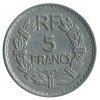 5 Francs Lavrillier Aluminium Quatrième République