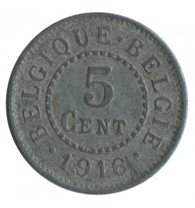 5 Centimes - Belgique Occupation Allemande