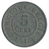 5 Centimes - Belgique Occupation Allemande