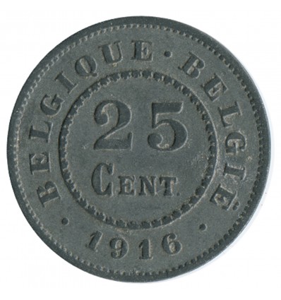 25 Centimes - Belgique Occupation Allemande