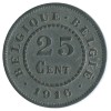 25 Centimes - Belgique Occupation Allemande