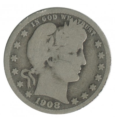 1/4 Dollar Barber - Etats-Unis Argent